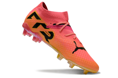 Puma Future Ultimate FG Firm Ground Soccer Cleats - Pink/Yellow/Black