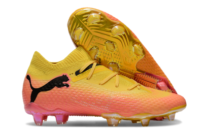 Puma Future Ultimate FG Firm Ground Soccer Cleats - Pink/Yellow/Black