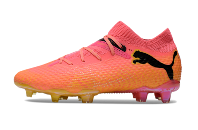 Puma Future Ultimate FG Firm Ground Soccer Cleats - Pink/Yellow/Black