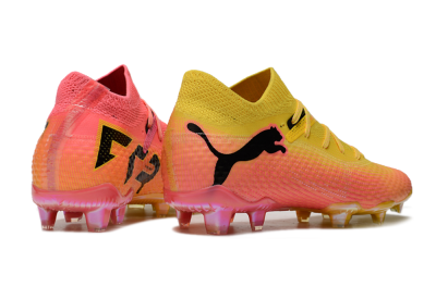 Puma Future Ultimate FG Firm Ground Soccer Cleats - Pink/Yellow/Black