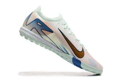 Nike Air Zoom Mercurial Vapor 16 Elite TF Artificial Turf Soccer Shoes - Jade/Blue/Gold