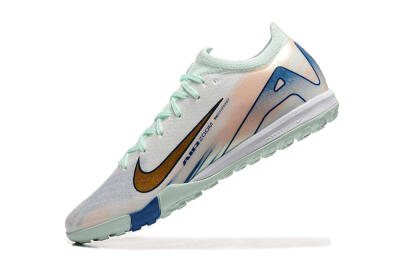 Nike Air Zoom Mercurial Vapor 16 Elite TF Artificial Turf Soccer Shoes - Jade/Blue/Gold