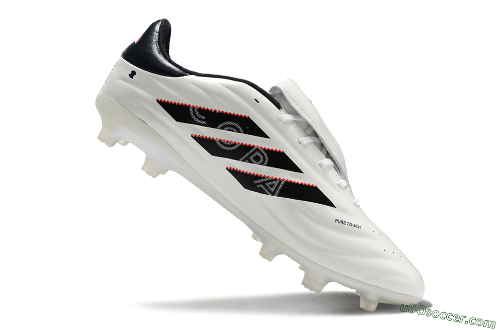 Adidas Copa Pure 2 Elite FG Firm Ground Soccer Cleats - White/Black/Red 4