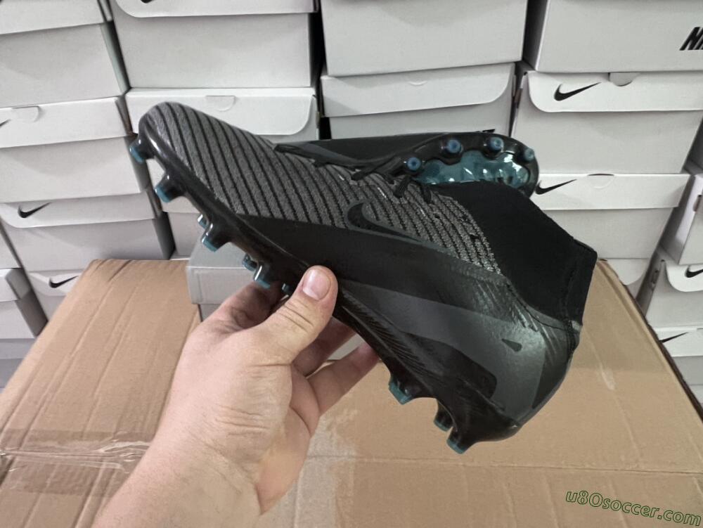 Nike Air Zoom Mercurial Superfly 10 Elite AG Artificial Grass Soccer Cleats - Blue/Silver/Jade