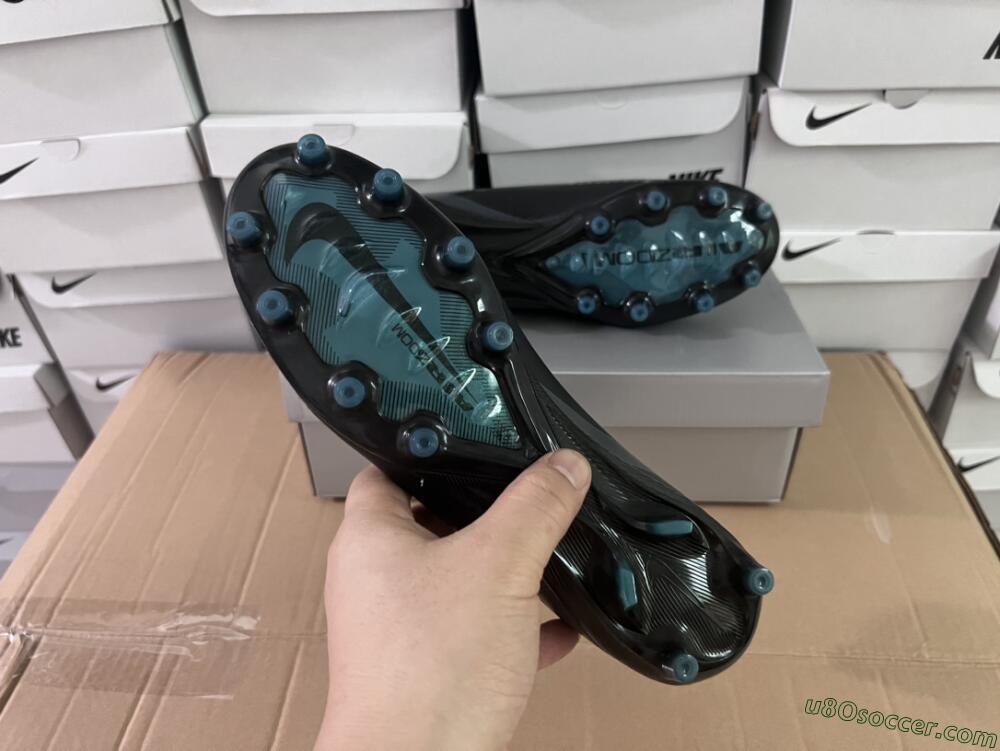 Nike Air Zoom Mercurial Superfly 10 Elite AG Artificial Grass Soccer Cleats - Blue/Silver/Jade