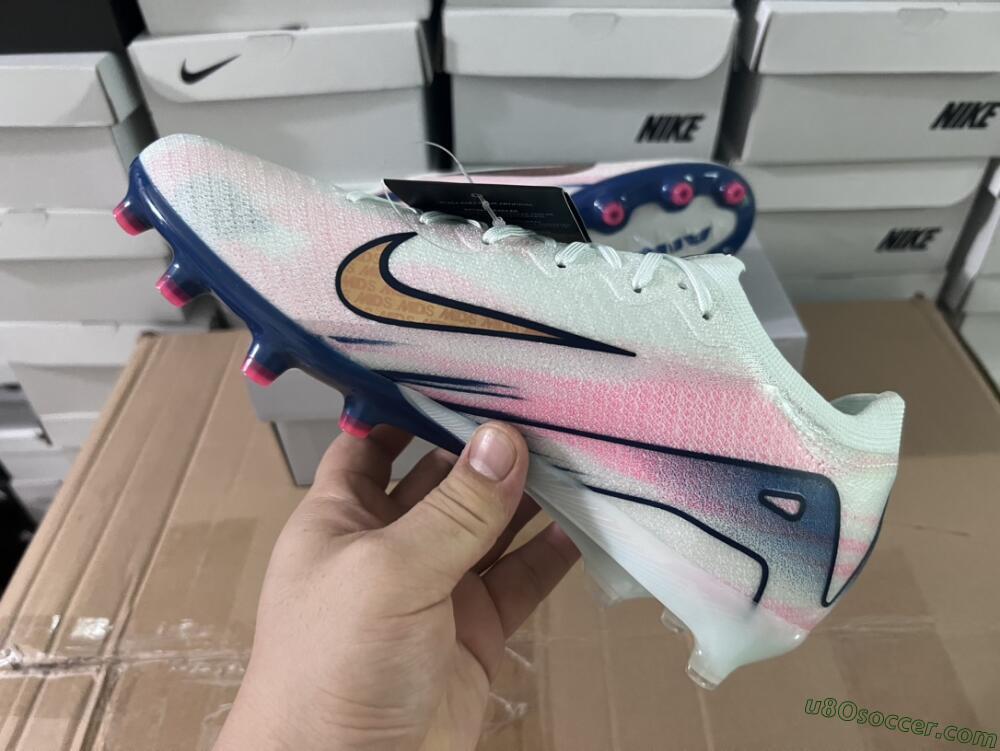 Nike Air Zoom Mercurial Vapor 16 Elite AG Artificial Grass Soccer Cleats - Jade/Yellow/Pink/Blue