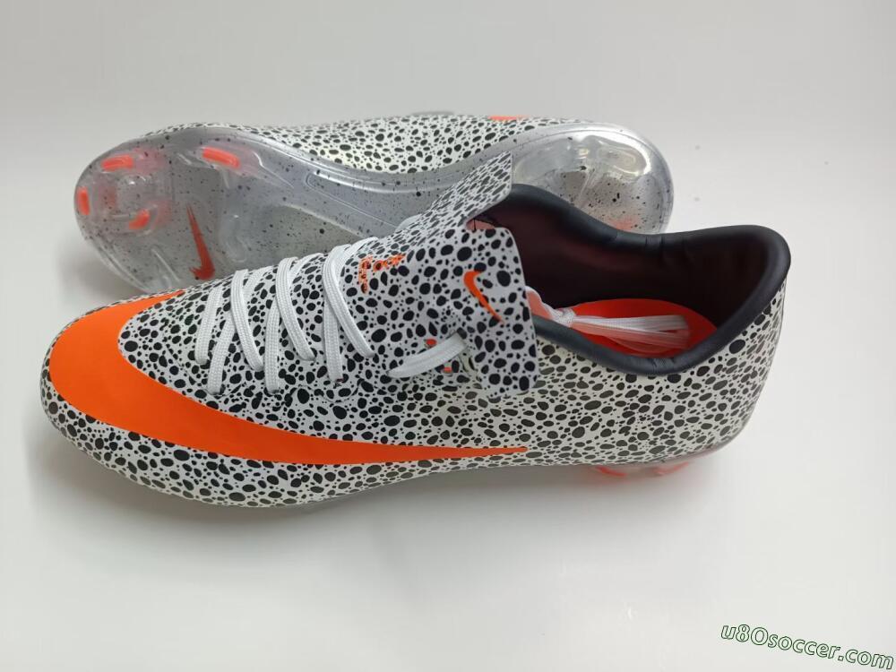 Nike Mercurial Vapor 10 FG Firm Ground Soccer Cleats - Black/White/Red