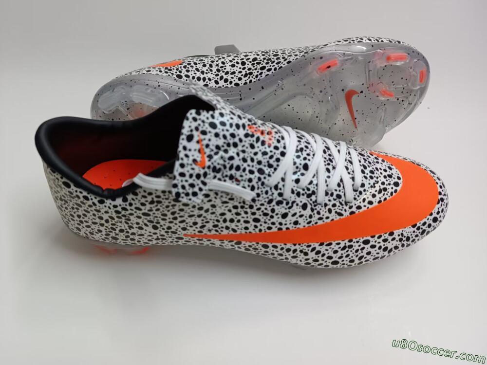 Nike Mercurial Vapor 10 FG Firm Ground Soccer Cleats - Black/White/Red