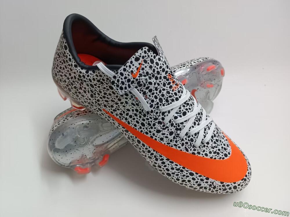 Nike Mercurial Vapor 10 FG Firm Ground Soccer Cleats - Black/White/Red