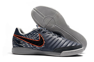 Nike Tiempo Ligera 4 IC Indoor & Futsal Soccer Shoes - Grey/Red/Black