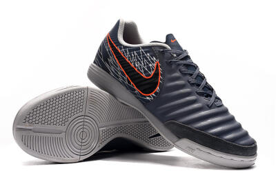 Nike Tiempo Ligera 4 IC Indoor & Futsal Soccer Shoes - Grey/Red/Black