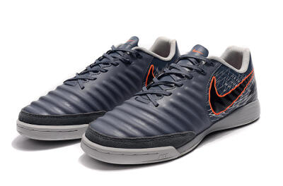 Nike Tiempo Ligera 4 IC Indoor & Futsal Soccer Shoes - Grey/Red/Black