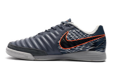 Nike Tiempo Ligera 4 IC Indoor & Futsal Soccer Shoes - Grey/Red/Black