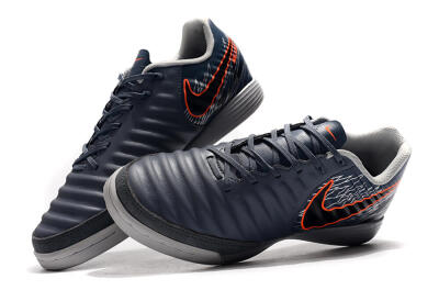 Nike Tiempo Ligera 4 IC Indoor & Futsal Soccer Shoes - Grey/Red/Black