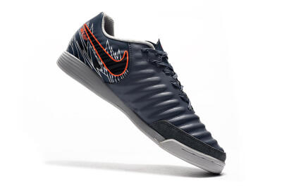 Nike Tiempo Ligera 4 IC Indoor & Futsal Soccer Shoes - Grey/Red/Black