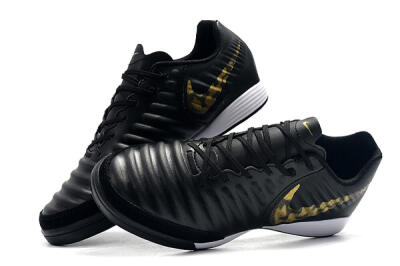 Nike Tiempo Ligera 4 IC Indoor & Futsal Soccer Shoes - Black/Gold/White