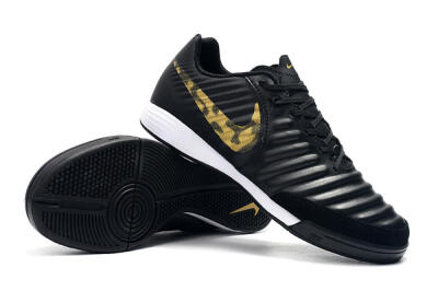 Nike Tiempo Ligera 4 IC Indoor & Futsal Soccer Shoes - Black/Gold/White