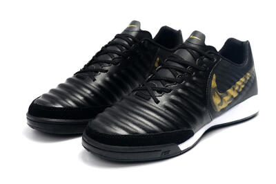 Nike Tiempo Ligera 4 IC Indoor & Futsal Soccer Shoes - Black/Gold/White