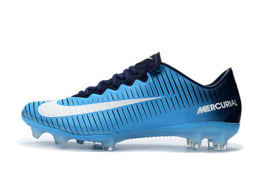 Nike Mercurial Vapor 11 FG Firm Ground Soccer Cleats - Blue/White/Black