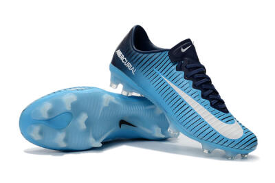 Nike Mercurial Vapor 11 FG Firm Ground Soccer Cleats - Blue/White/Black