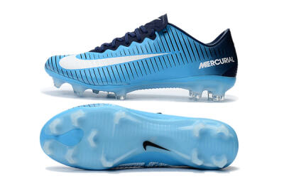 Nike Mercurial Vapor 11 FG Firm Ground Soccer Cleats - Blue/White/Black