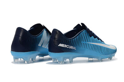 Nike Mercurial Vapor 11 FG Firm Ground Soccer Cleats - Blue/White/Black