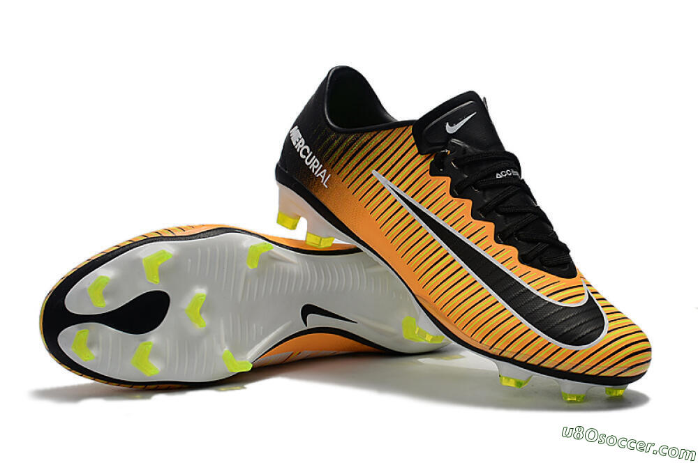 Nike Mercurial Vapor 11 FG Firm Ground Soccer Cleats - Orange/Black/White 4