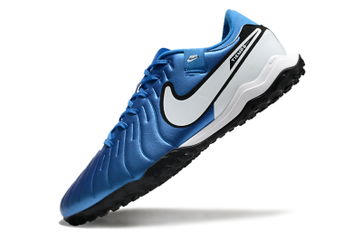 Nike Tiempo Legend 10 Academy TF Artificial Turf Soccer Shoes - Blue/White/Black