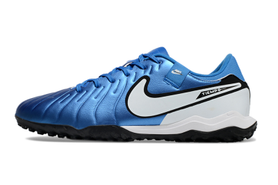 Nike Tiempo Legend 10 Academy TF Artificial Turf Soccer Shoes - Blue/White/Black