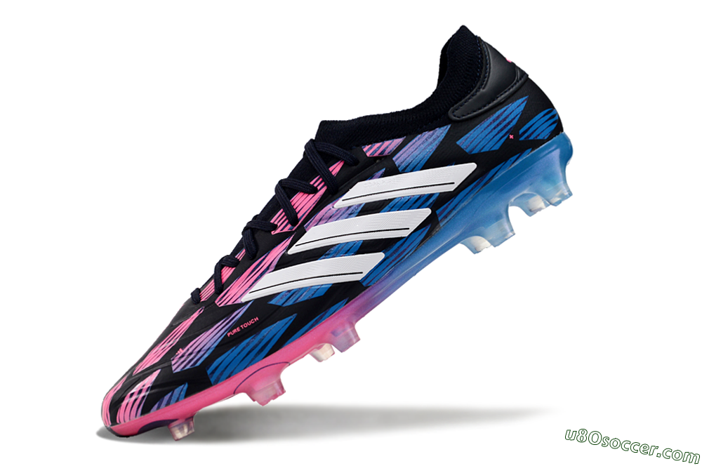 Adidas Copa Pure 2 FG Firm Ground Soccer Cleats - Black/Pink/Blue 5