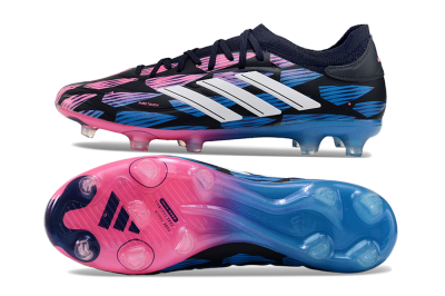 Adidas Copa Pure 2 FG Firm Ground Soccer Cleats - Black/Pink/Blue