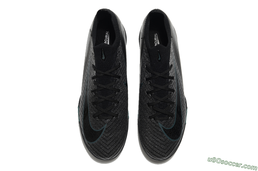 Nike Air Zoom Mercurial Vapor 16 Elite TF Artificial Turf Soccer Shoes - Black/Blue/Grey 7