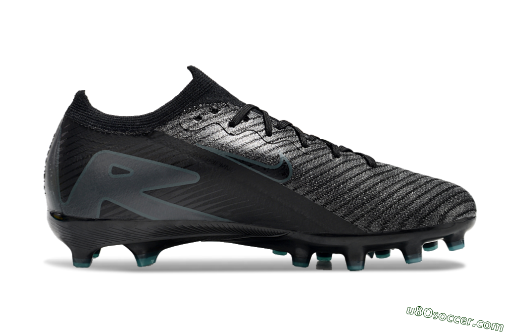 Nike Air Zoom Mercurial Vapor 16 Elite AG Artificial Grass Soccer Cleats - Black/Grey/Blue 5