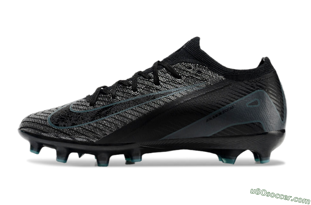 Nike Air Zoom Mercurial Vapor 16 Elite AG Artificial Grass Soccer Cleats - Black/Grey/Blue 2
