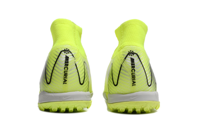 Nike Air Zoom Mercurial Superfly 10 Elite TF Artificial Turf Soccer Shoes - Yellow/Silver/Black