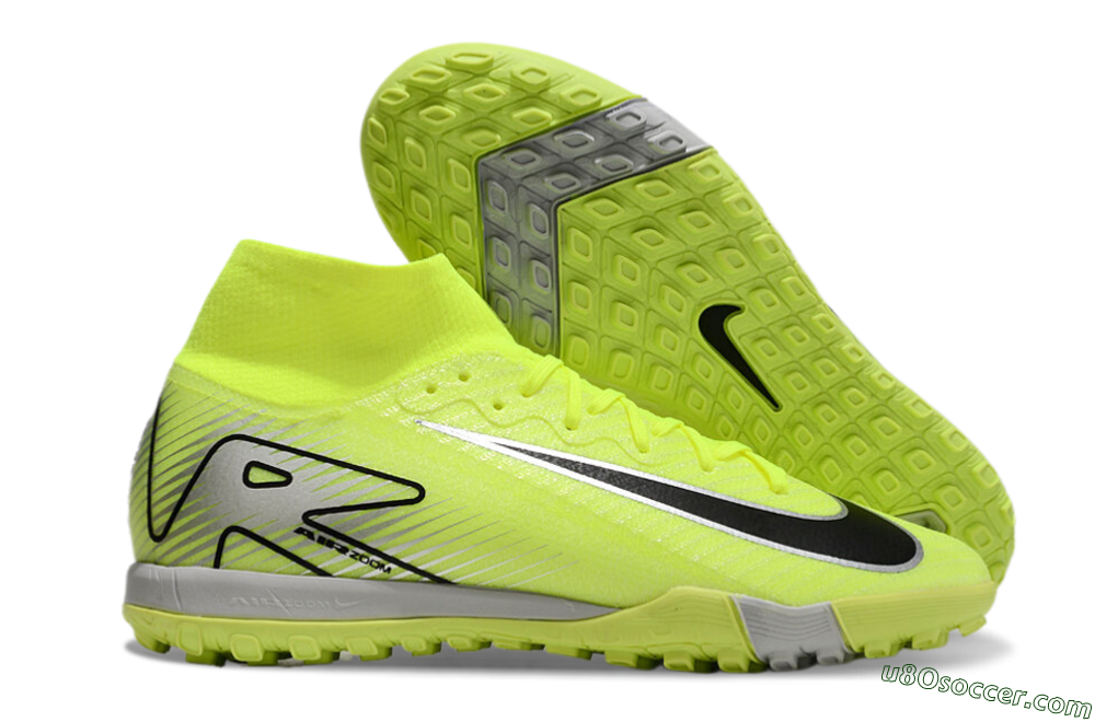 Nike Air Zoom Mercurial Superfly 10 Elite TF Artificial Turf Soccer Shoes - Yellow/Silver/Black 1
