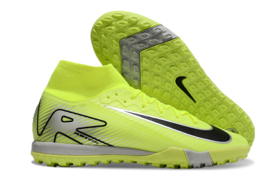 Nike Air Zoom Mercurial Superfly 10 Elite TF Artificial Turf Soccer Shoes - Yellow/Silver/Black