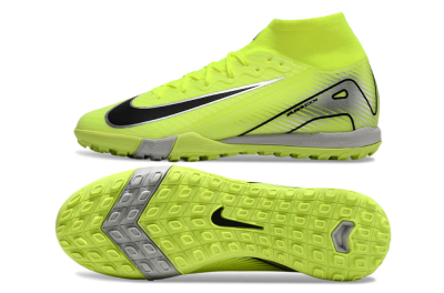 Nike Air Zoom Mercurial Superfly 10 Elite TF Artificial Turf Soccer Shoes - Yellow/Silver/Black