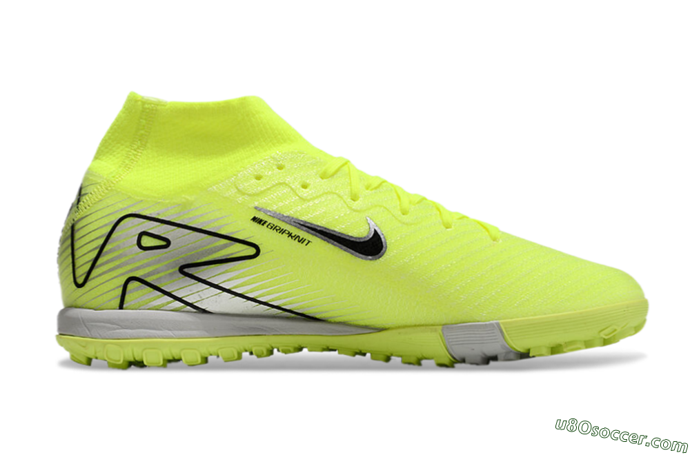 Nike Air Zoom Mercurial Superfly 10 Elite TF Artificial Turf Soccer Shoes - Yellow/Silver/Black 6