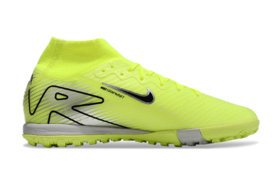 Nike Air Zoom Mercurial Superfly 10 Elite TF Artificial Turf Soccer Shoes - Yellow/Silver/Black