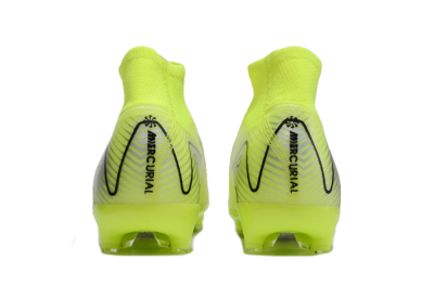 Nike Air Zoom Mercurial Superfly 10 Elite AG Artificial Grass Soccer Cleats - Yellow/Silver/Black