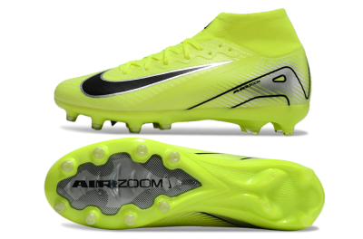 Nike Air Zoom Mercurial Superfly 10 Elite AG Artificial Grass Soccer Cleats - Yellow/Silver/Black