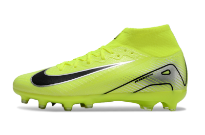 Nike Air Zoom Mercurial Superfly 10 Elite AG Artificial Grass Soccer Cleats - Yellow/Silver/Black