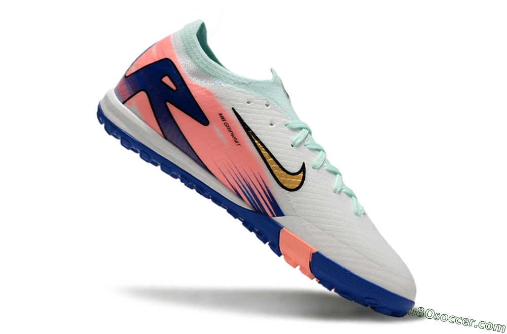 Nike Air Zoom Mercurial Vapor 16 Elite TF Artificial Turf Soccer Shoes - Jade/Pink/Blue 4