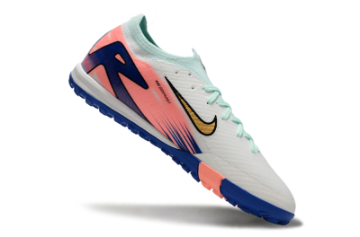 Nike Air Zoom Mercurial Vapor 16 Elite TF Artificial Turf Soccer Shoes - Jade/Pink/Blue