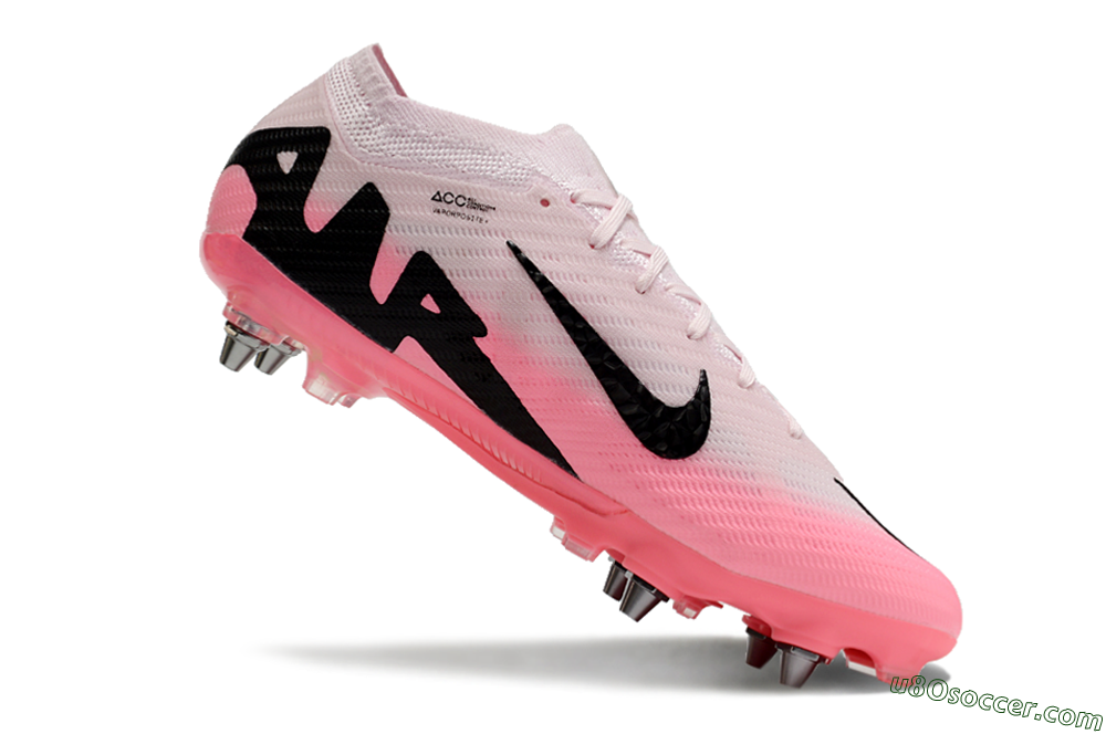 Nike Air Zoom Mercurial Vapor 15 Elite SG Soft Ground Soccer Cleats - Pink/Black 5