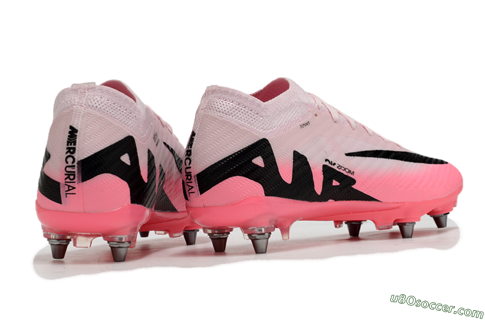 Nike Air Zoom Mercurial Vapor 15 Elite SG Soft Ground Soccer Cleats - Pink/Black 7