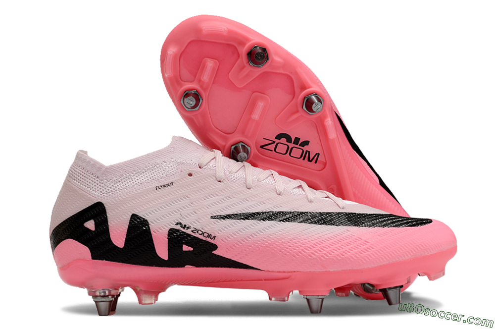 Nike Air Zoom Mercurial Vapor 15 Elite SG Soft Ground Soccer Cleats - Pink/Black 1