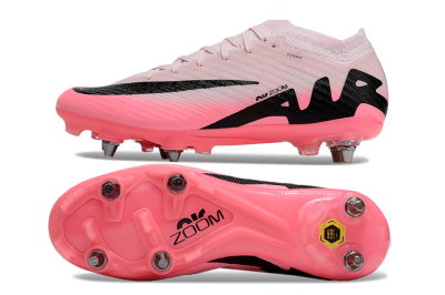 Nike Air Zoom Mercurial Vapor 15 Elite SG Soft Ground Soccer Cleats - Pink/Black
