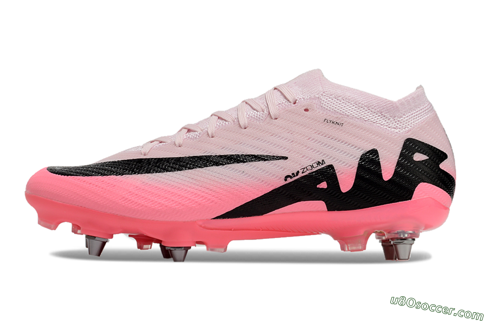 Nike Air Zoom Mercurial Vapor 15 Elite SG Soft Ground Soccer Cleats - Pink/Black 2